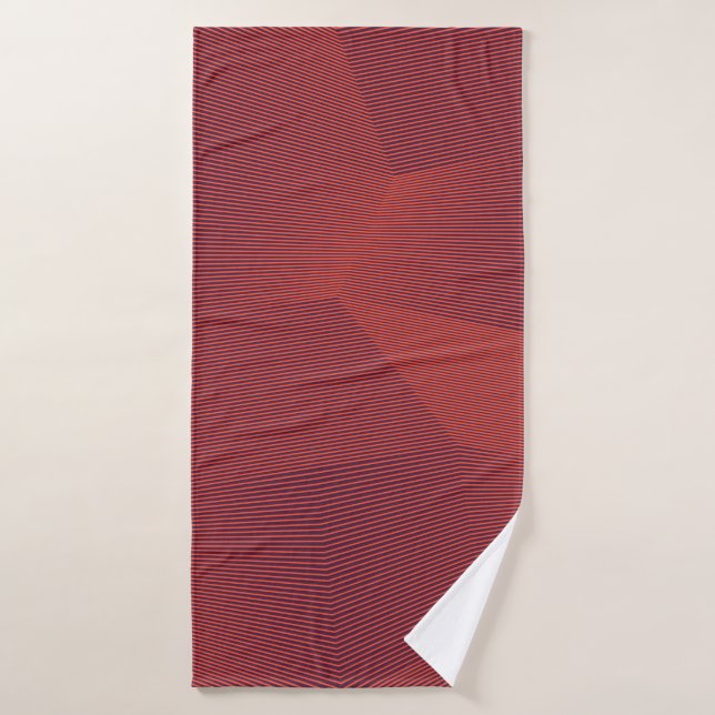 Art graphique géométrique Abstrait, tendance et mo (Serviette de bain)