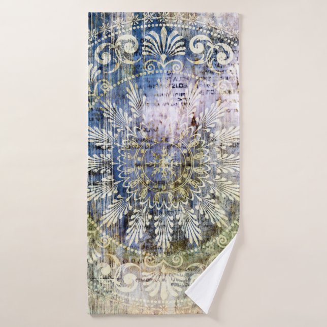 art grunge vintage texturé arrière - plan avec tra (Serviette de bain)