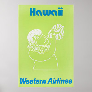 Art hawaïen Impression Hawaii Affiche de voyage oc