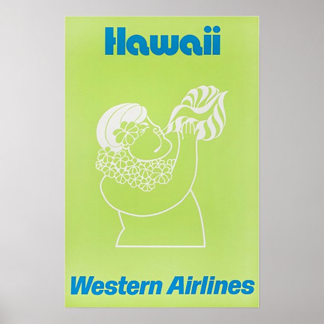 Art hawaïen Impression Hawaii Affiche de voyage oc (Devant)