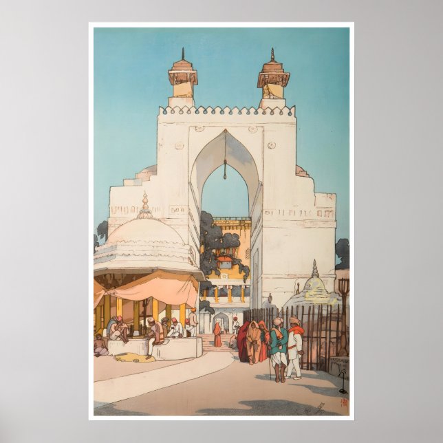 Art Indien Affiche de voyage Inde Impression de ru (Devant)