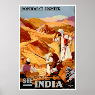 Art Indien Affiche de voyage Voir l'Inde Impressio