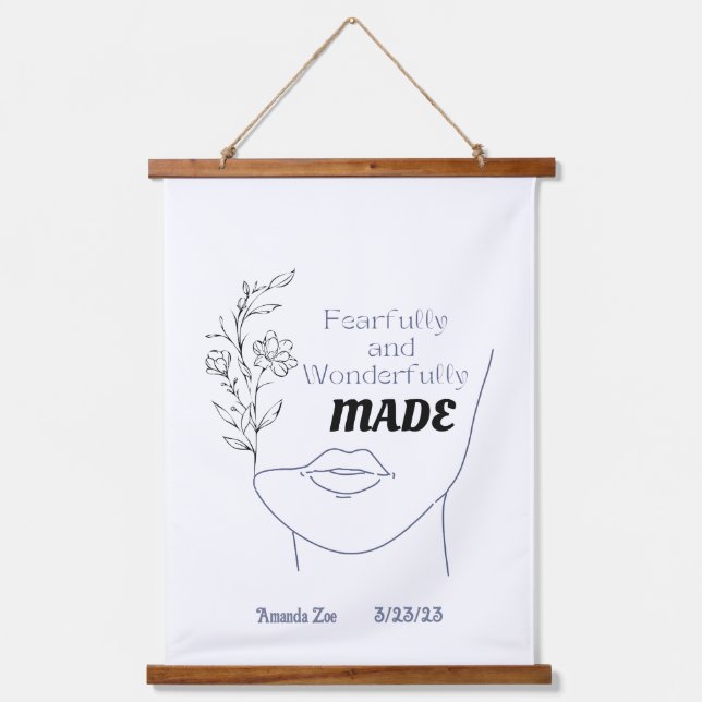 Art Inspirationnel Bois Suspendu Tapisserie (Recto)