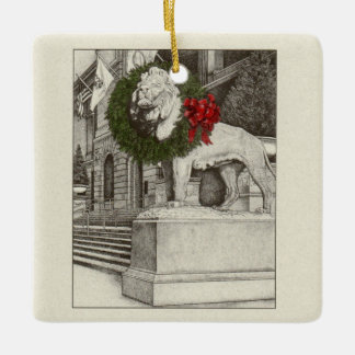 Art Institute Lion céramique ornement