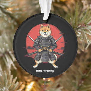 Art japonais Shiba Inu Samurai Design graphique