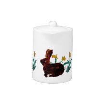 Art jonquille du lapin de printemps