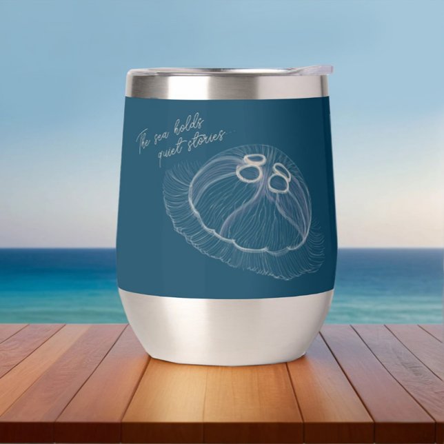 Art méduse avec "La Mer détient des histoires tran (Créateur téléchargé)