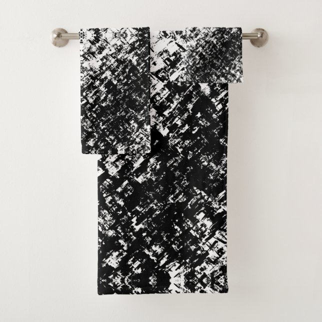 Art Moderne Abstrait Hypnotique Noir Et Blanc (En situation)