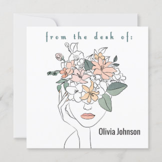 Art moderne Carte pour notes papeterie Personnalis