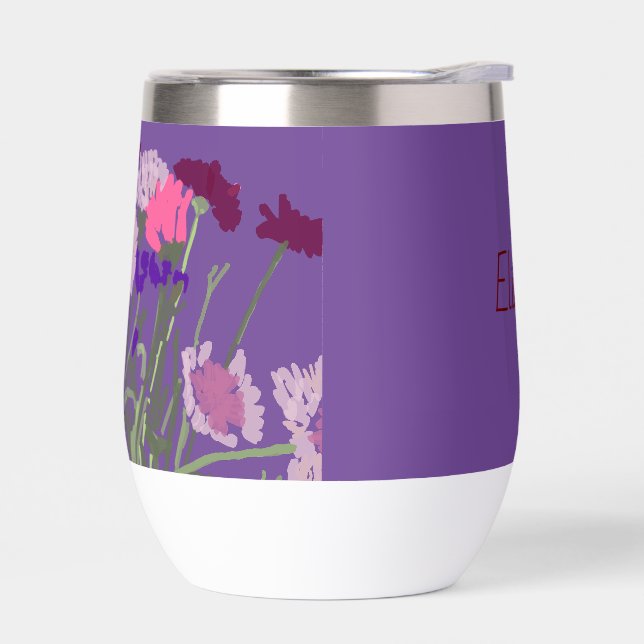 Art moderne Fleurs sauvages colorés heureux +Perso (Gauche)