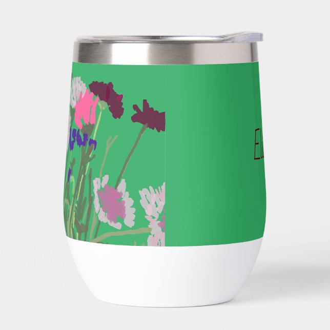 Art moderne Fleurs sauvages colorés heureux +Perso (Gauche)