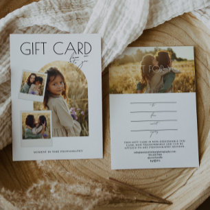 Art moderne photo certificat cadeau photo