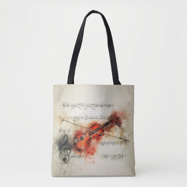 #Art moderne - #Violon - Sac fourre-tout (Devant)