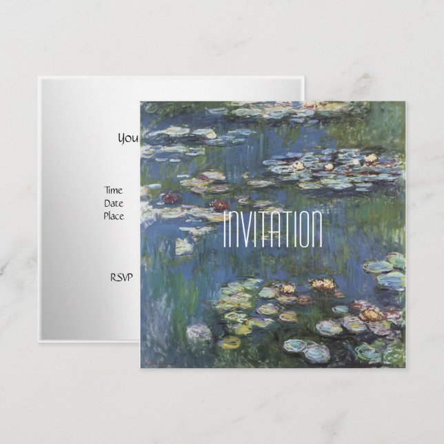 Art Monet Classic Invitation (Devant / Derrière)