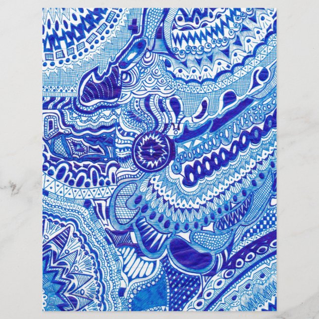 Art motif de style Royal Blue et White Ming (Devant)