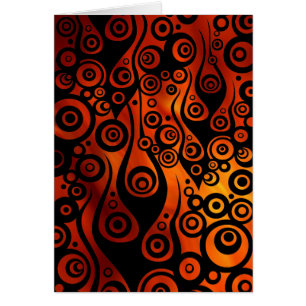 ART motif - flammes en cercle de tatouage   vagues