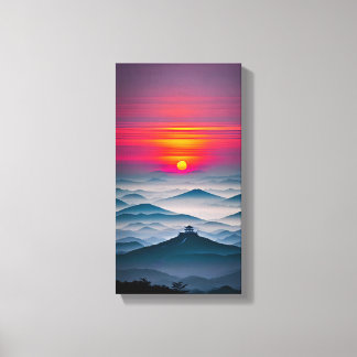 Art Mur en toile de soleil japonais