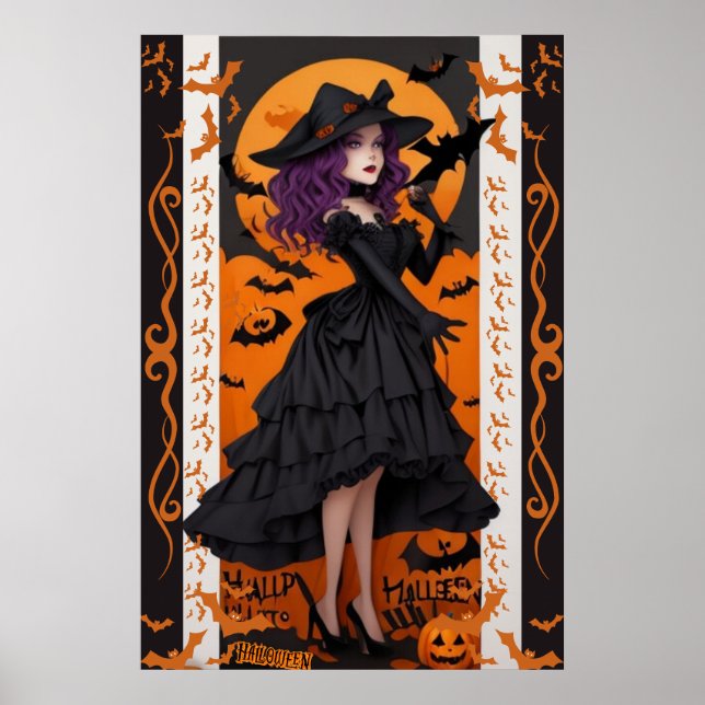 Art Mur Halloween enchanteur pour Déco Maison Éffr (Devant)
