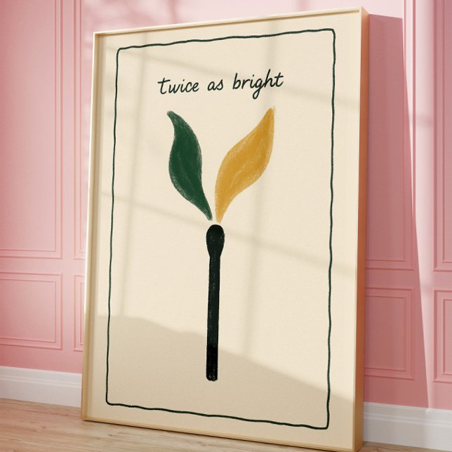 Art mural à allumettes | Motivation minimaliste (Créateur téléchargé)