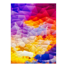 Art mural abstrait géométrique et coloré