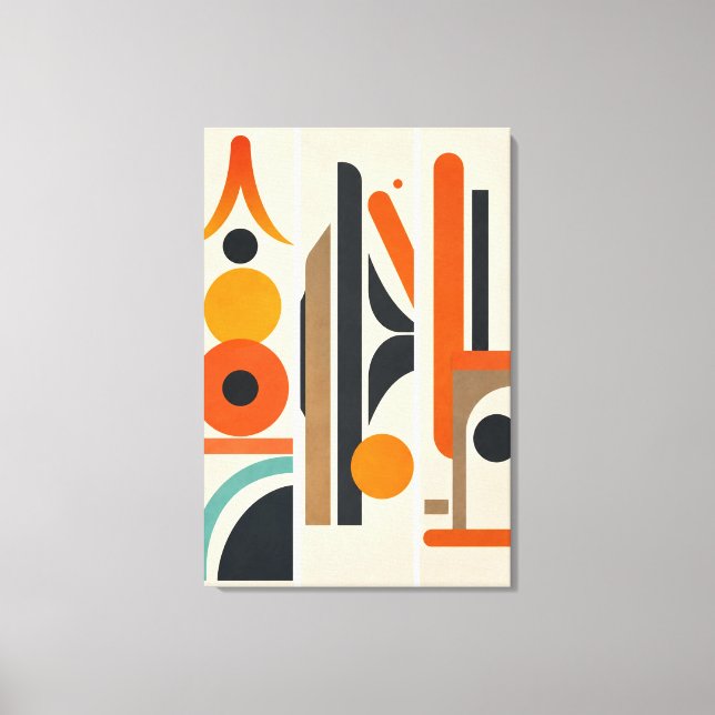 Art mural abstrait géométrique moderne (Recto)