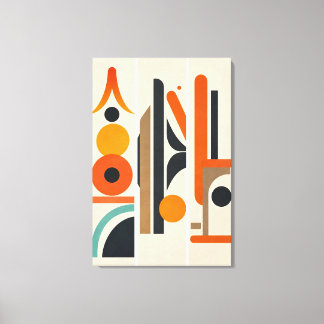 Art mural abstrait géométrique moderne