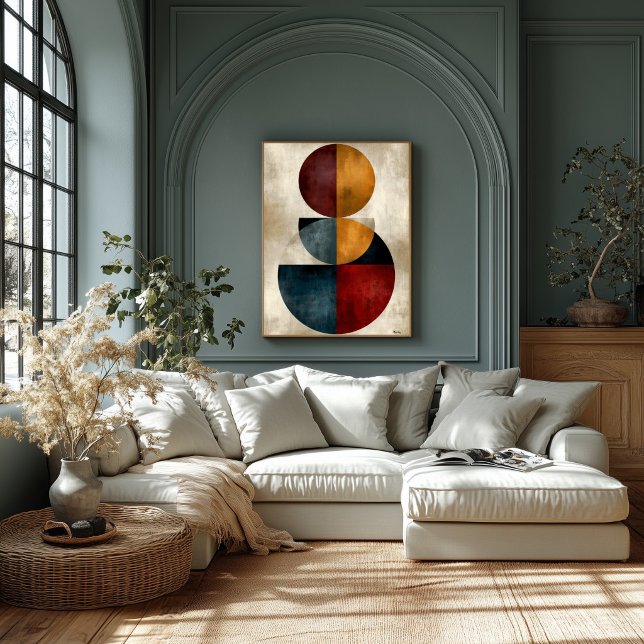 Art mural abstrait géométrique Zen japonais (Créateur téléchargé)