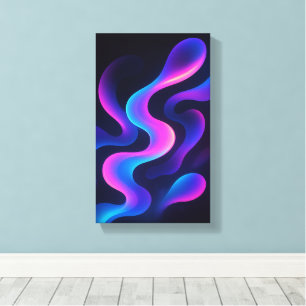 Art mural abstrait Neon Dreams Moderne et coloré