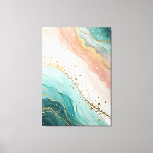 Art mural aquarelle abstrait moderne (Recto)