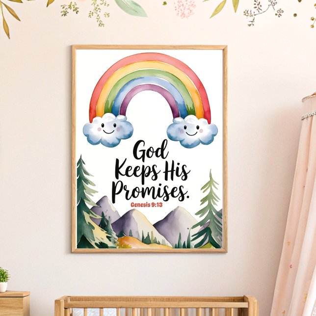 Art mural chrétien pour la nurserie sur les promes (Créateur téléchargé)