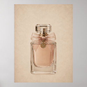 Art mural de bouteilles de parfum de luxe Fémini