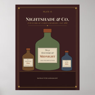 Art mural de Halloween vintage Nightshade & Co.