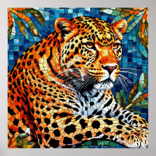 Art Mural de la Nature Félin Sauvage Élégant Anima