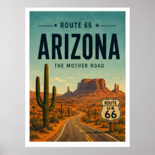 Art mural de la route 66 en Arizona