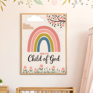 Art mural de nurserie chrétienne Enfant de Dieu