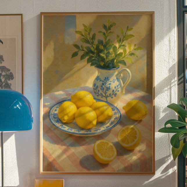 Art mural de style méditerranéen vintage représent (Créateur téléchargé)