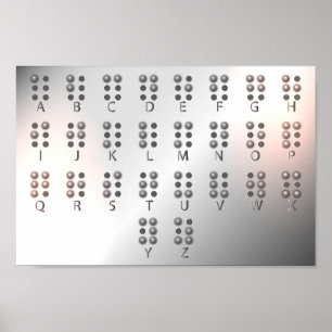 Art mural éducatif avec alphabet en braille