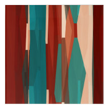 Bois et turquoise
