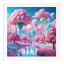 Bonbons en coton blanc — Wall Art