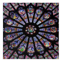 Cathédrale Notre-Dame de Paris Verre coloré