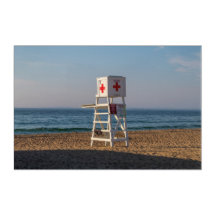 Chaise de surveillance sur la plage