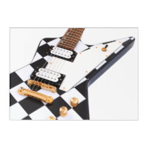 CHECKERS ROCK GUITARE ÉLECTRIQUE 10x14