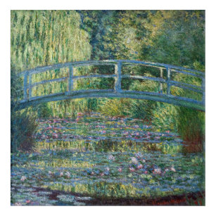 Art Mural En Acrylique Claude Monet - Eau Lily étang, Harmonie verte