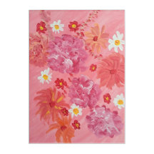 Coucher de soleil Rose floral Acrylique Mur Art, 1