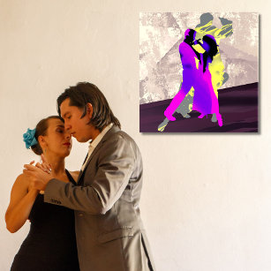 Art Mural En Acrylique Danseurs de tango argentin