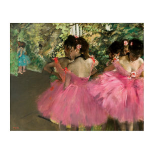 Art Mural En Acrylique Edgar Degas - Danseurs en rose