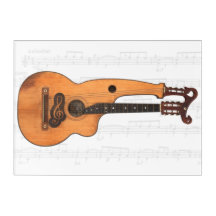 GUITARE HARP vintage 10x14