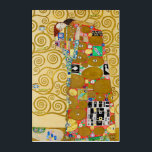 Art Mural En Acrylique Gustav Klimt Exécution Nouveau Couple<br><div class="desc">Gustav Klimt,  Fulfillment 1910-1911 Couple Art Nouveau avec la signature de Klimt design tourbillonnant et belle peinture or.</div>