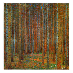 Art Mural En Acrylique Gustav Klimt - Forêt de pins de Tannenwald