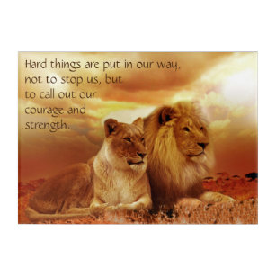 Posters Affiches Toiles Citation Lion Zazzle Fr